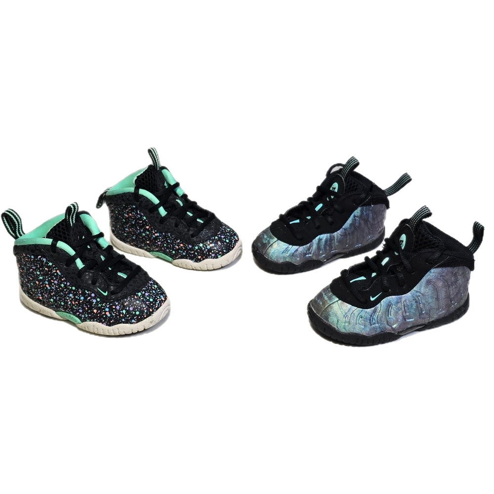 Nike Kids Sneakers Black and Iridescent